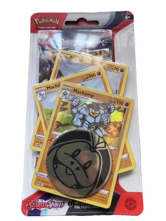 Pokemon Scarlet And Violet Premium Checklane Blister - Machamp